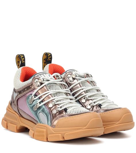 gucci flashtrek sneaker aus leder
